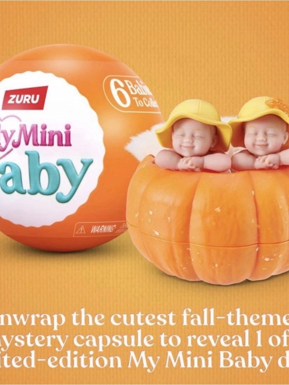 ZURU My Mini Baby Fall Pumpkin Patch Twins Hard to Find!!